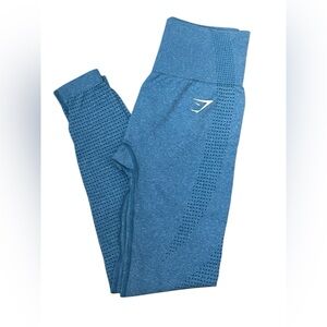 Gymshark Blue Leggings workout yoga Small women’s Like New Excellent